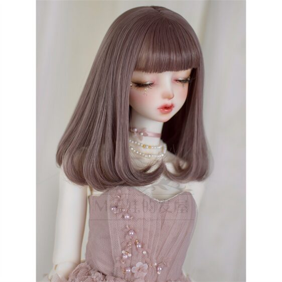 BJD Heat-Resistant Curly Hair Wig for Dolls - Elegant Short Style