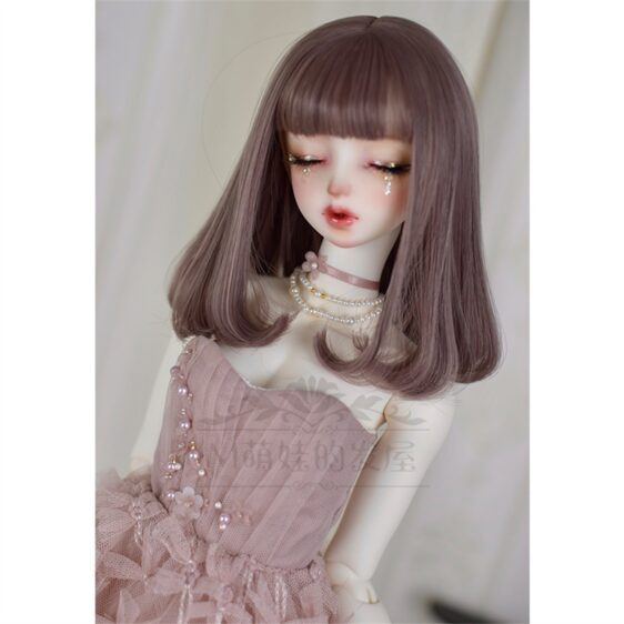 BJD Heat-Resistant Curly Hair Wig for Dolls - Elegant Short Style