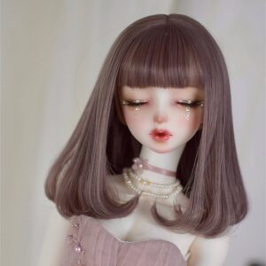 BJD Heat-Resistant Curly Hair Wig for Dolls - Elegant Short Style