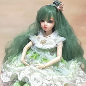 BJD ロングカーリーウェーブウィッグ用 1/3, 1/4, 1/6 人形