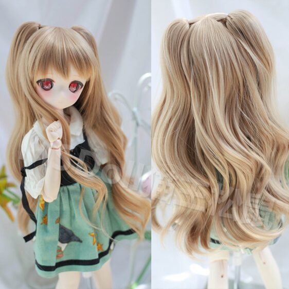 BJD Long Curly Wig for Dolls - Fashion Wig for 1/3, 1/4, 1/6 (DD, MDD, MSD, Yosd)