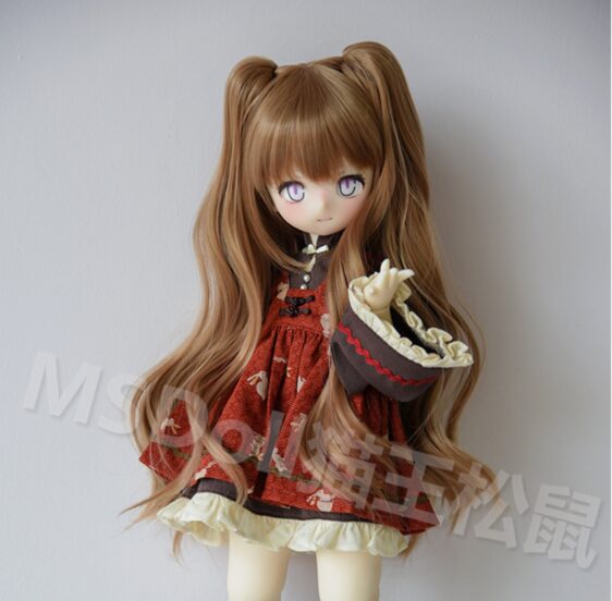 BJD Long Curly Wig for Dolls - Fashion Wig for 1/3, 1/4, 1/6 (DD, MDD, MSD, Yosd)