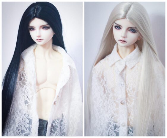 BJD Long Straight Heat-Resistant Wig for 1/3 SD 1/4 msd 1/6 yosd