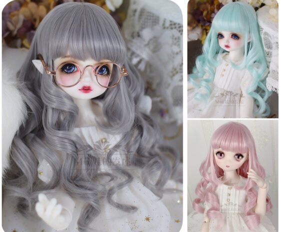 Bjd Long Wavy Wig Doll Wig 1/3 1/4 1/6 Wig for Mdd/SD/MSD/Smart Doll