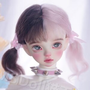 BJD Mohair Wig – Double Ponytail Wavy Braids for 1/3 1/4 1/6 Boneka