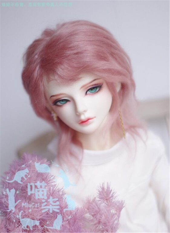 BJD Mohair Wig - Short Curly Wavy Hair for 1/6, 1/4, 1/3 Dolls