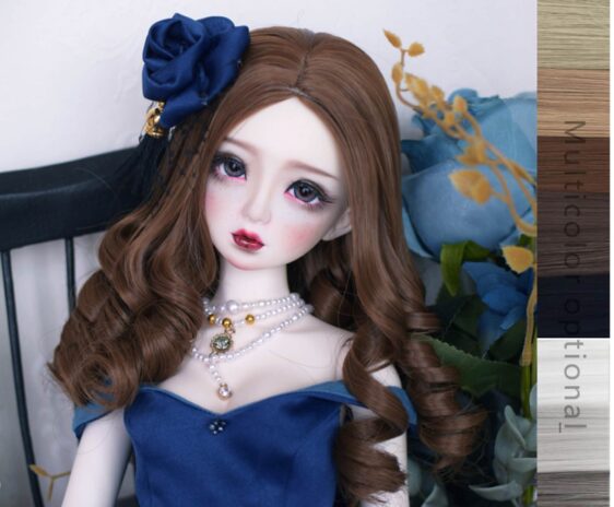 Bjd Retro Curly Hair 9-10'' 8-9" 7-8" BJD Hair Wig