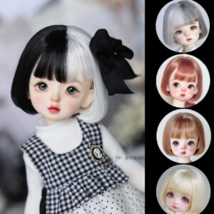 BJD Short Hair Wig | 1/3, 1/4, 1/6, 1/8 BJD Wig for Girl Dolls