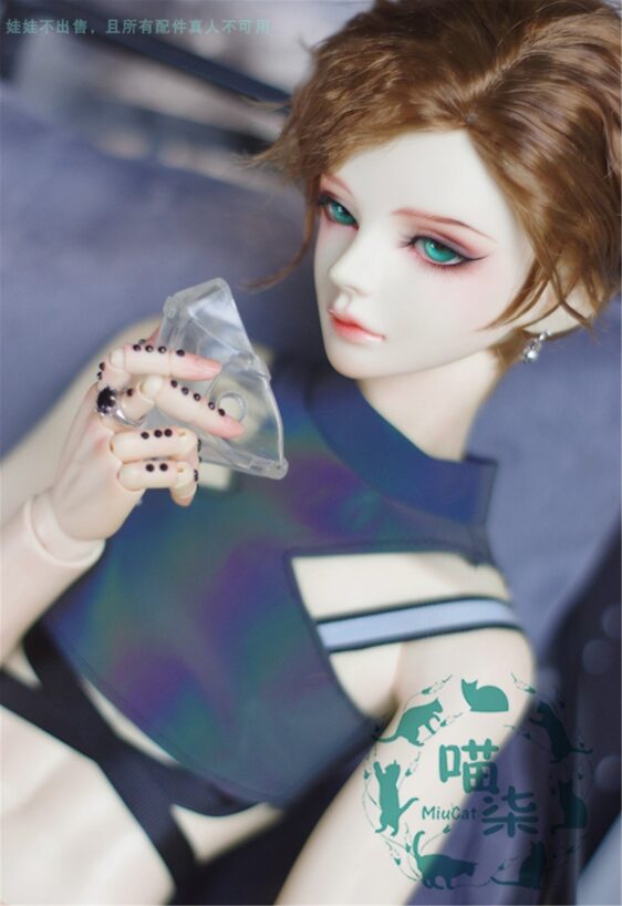 BJD Short Straight Wig for 1/3, 1/4, 1/6 娃娃