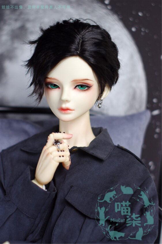 BJD Short Straight Wig for 1/3, 1/4, 1/6 Dolls