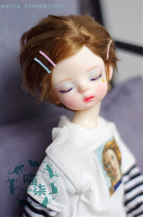 BJD Short Straight Wig for 1/3, 1/4, 1/6 Куклы