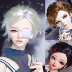 BJD Short Straight Wig for 1/3, 1/4, 1/6 Dolls