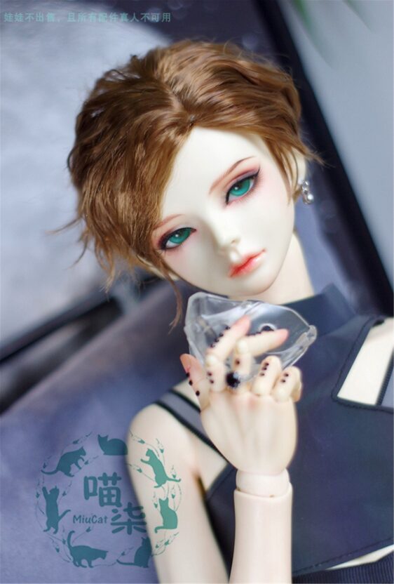 BJD Short Straight Wig for 1/3, 1/4, 1/6 娃娃