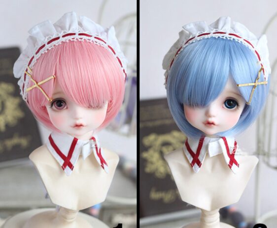 BJD Short Wig for Dolls | 1/3, 1/4, 1/6, 1/8 BJD Hair