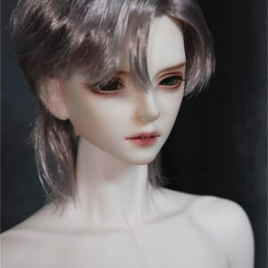 BJD ショートウルフテール編組ウィッグ用 1/3, 1/4 人形