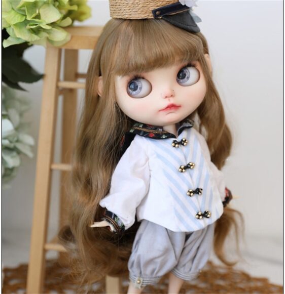 BJD Wavy Curly Doll Wig for Blythe, MSD, SD – 1/6, 1/4, 1/3 Sizes