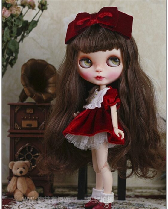 BJD Wavy Curly Doll Wig for Blythe, MSD, SD – 1/6, 1/4, 1/3 Sizes