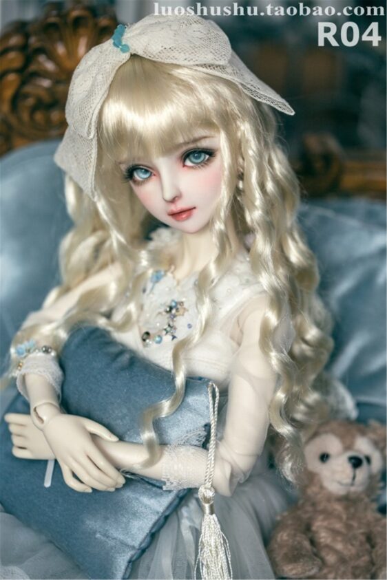 BJD Wavy Long Curly Wig for 1/3, 1/4, 1/6 Poppen