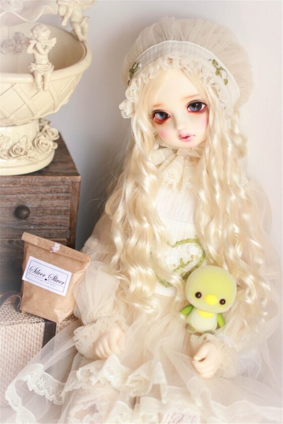 BJD Wavy Long Curly Wig for 1/3, 1/4, 1/6 Poppen