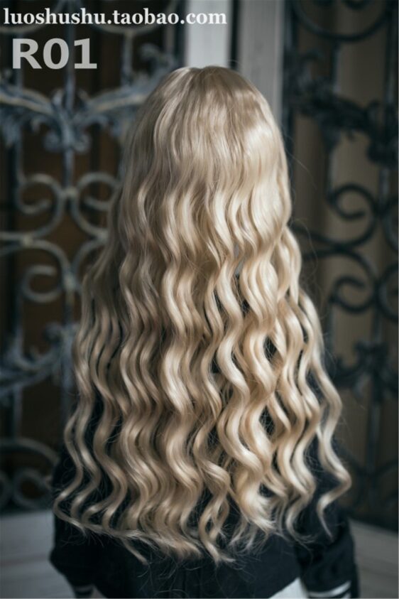 BJD Wavy Long Curly Wig for 1/3, 1/4, 1/6 Poppen