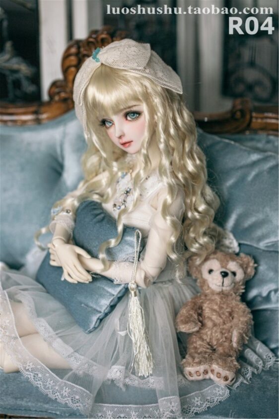 BJD Wavy Long Curly Wig for 1/3, 1/4, 1/6 Dolls