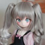 BJD Wig 1/3 1/4 BJD Two-Ponytail Wig for Dolls