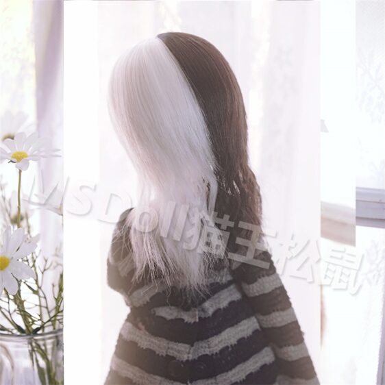 BJD Wig Straight Hair Doll Wolf Tail Wigs - 9-10" 8-9" 6-7"