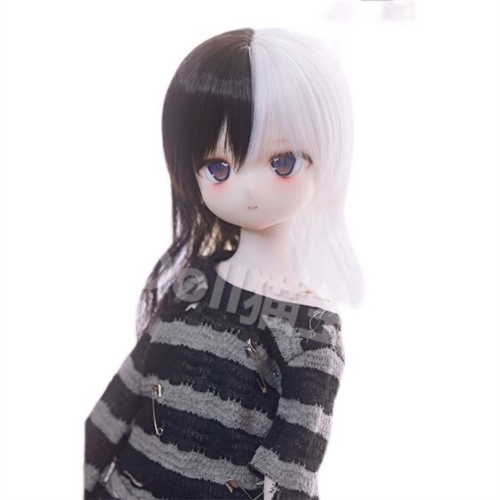 BJD Wig Straight Hair Doll Wolf Tail Wigs - 9-10" 8-9" 6-7"