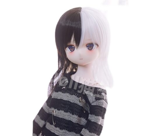 BJD Wig Straight Hair Doll Wolf Tail Wigs - 9-10" 8-9" 6-7"