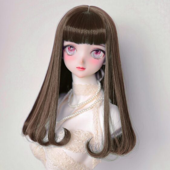 BJD Wig with Bangs | Soft Doll Hair for Blythe, Yosd, MSD, SD | 1/6, 1/4, 1/3 Sizes