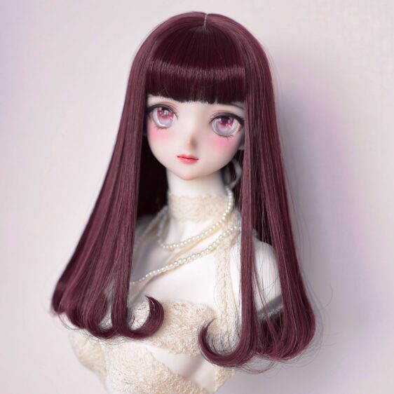 BJD Wig with Bangs | Soft Doll Hair for Blythe, Yosd, MSD, SD | 1/6, 1/4, 1/3 Sizes