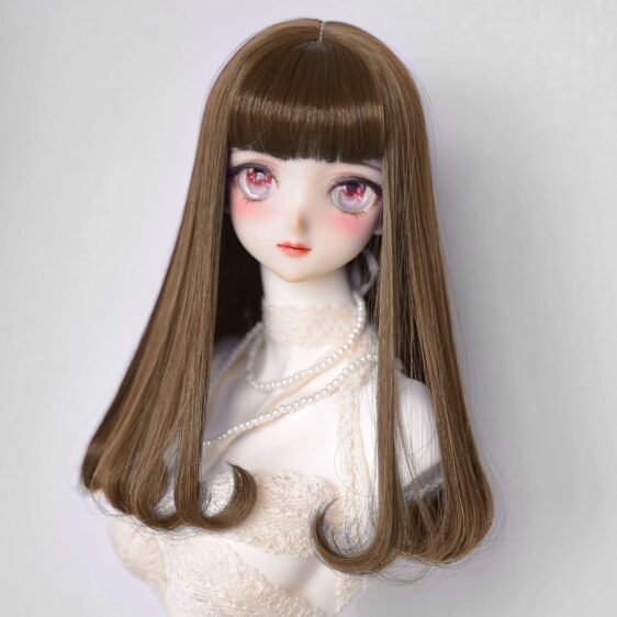 BJD Wig with Bangs | Soft Doll Hair for Blythe, Yosd, MSD, SD | 1/6, 1/4, 1/3 Sizes