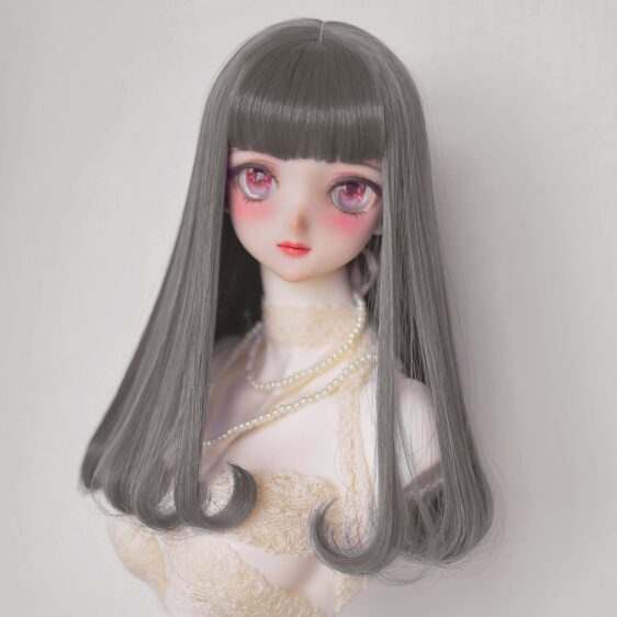 BJD Wig with Bangs | Soft Doll Hair for Blythe, Yosd, MSD, SD | 1/6, 1/4, 1/3 Sizes