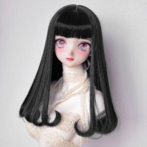 BJD Wig with Bangs | Soft Doll Hair for Blythe, יוסד, MSD, SD | 1/6, 1/4, 1/3 Sizes