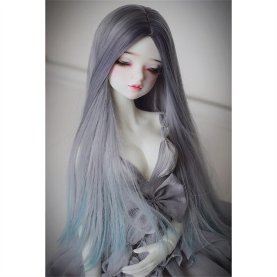 Center-Part Long Curly Wig for BJD Dolls