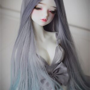 Center-Part Long Curly Wig for BJD Dolls