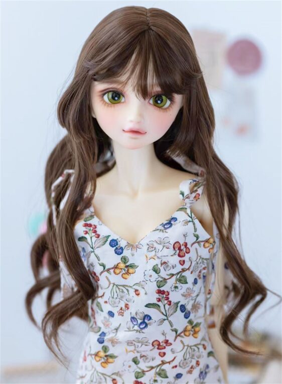 Curly BJD Wig for Dolls – Fashion Long Hair for 1/3 & 1/4 Dolls