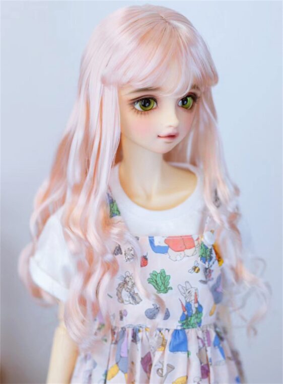 Curly BJD Wig for Dolls – Fashion Long Hair for 1/3 & 1/4 Dolls