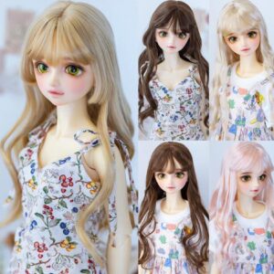 Curly BJD Wig for Dolls – Fashion Long Hair for 1/3 & 1/4 Dolls