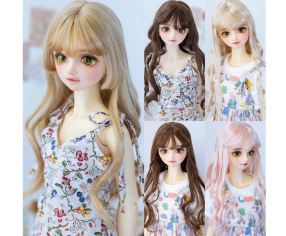 Curly BJD Wig for Dolls – Fashion Long Hair for 1/3 & 1/4 Dolls