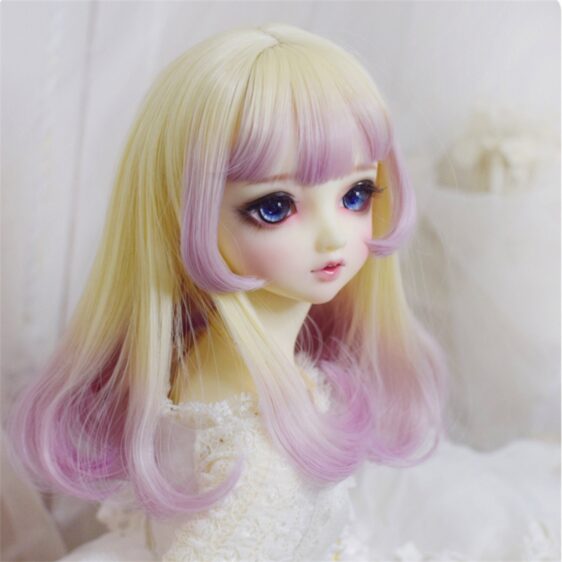 Curly & Straight Layered BJD Wig – Perfect for 1/3, 1/4, E 1/6 Bambole