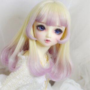 Curly & Straight Layered BJD Wig – Perfect for 1/3, 1/4, dan 1/6 Dolls