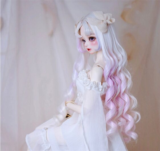 Custom BJD Wig | Big Long Wavy Doll Hair for 1/3, 1/4, 1/6, 1/8 muñecas