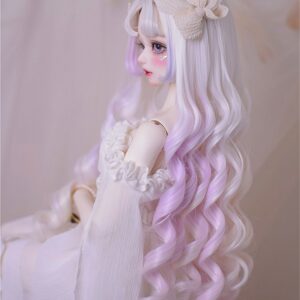 Custom BJD Wig | Big Long Wavy Doll Hair for 1/3, 1/4, 1/6, 1/8 Trok