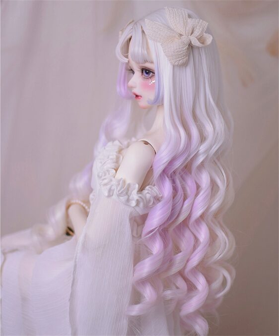 Custom BJD Wig | Big Long Wavy Doll Hair for 1/3, 1/4, 1/6, 1/8 muñecas