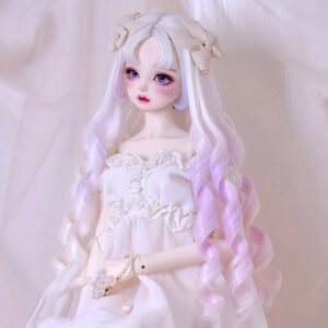 Custom BJD Wig | Big Long Wavy Doll Hair for 1/3, 1/4, 1/6, 1/8 Trok