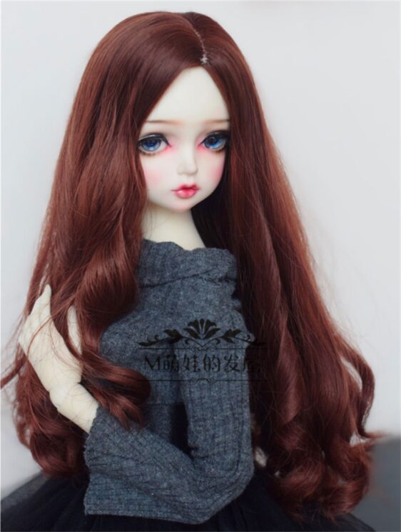 Custom Faux Mohair Long Wavy Wig – Big Waves for 1/3, 1/4, & Blythe Dolls