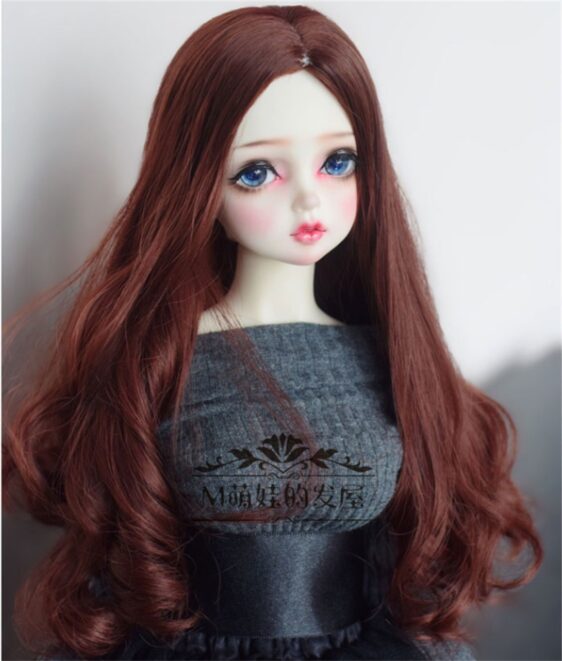 Custom Faux Mohair Long Wavy Wig – Big Waves for 1/3, 1/4, & Blythe Dolls