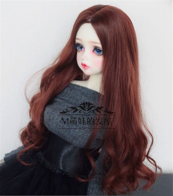 Custom Faux Mohair Long Wavy Wig – Big Waves for 1/3, 1/4, & Blythe Dolls