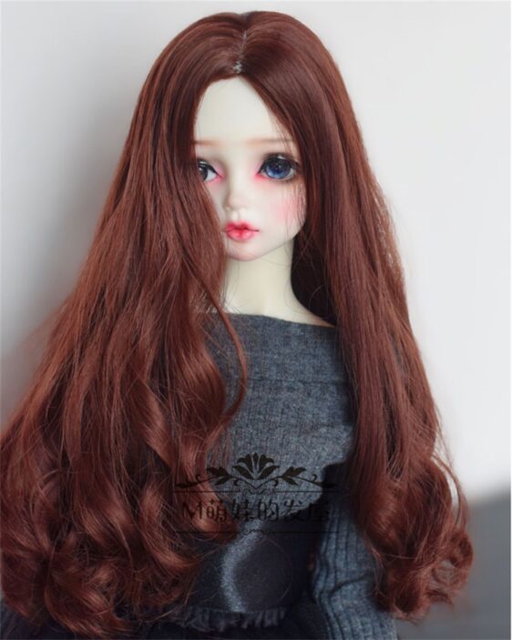 Custom Faux Mohair Long Wavy Wig – Big Waves for 1/3, 1/4, & Blythe Dolls